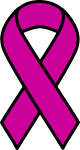 Purple Cancer Ribbon Leiomyosarcoma, Testicular Cancer, and Pancreatic Cancer